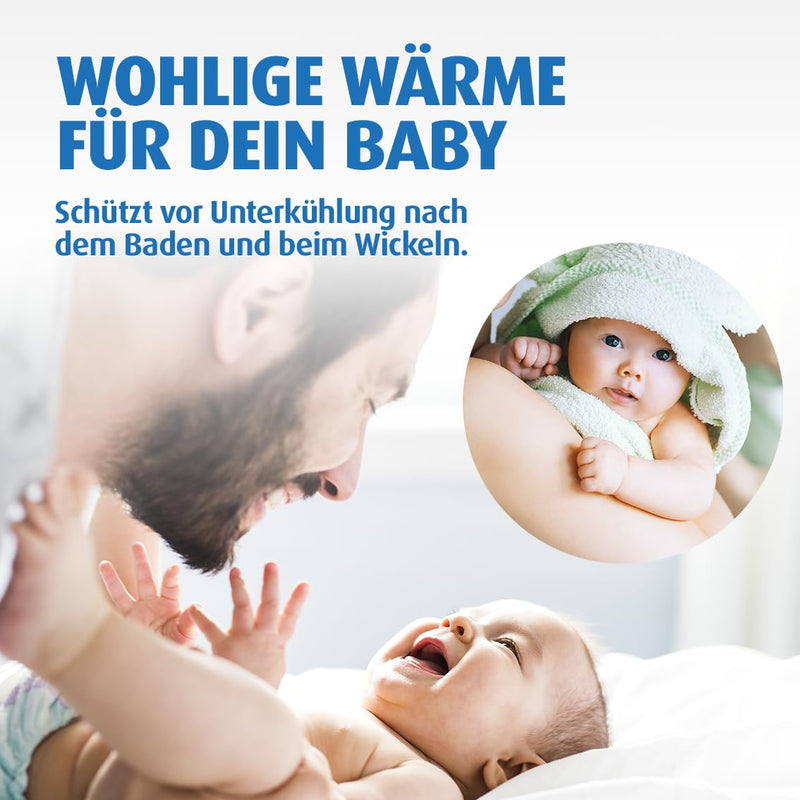 Reer Wickeltischstrahler EasyHeat Flex, Heizstrahler mit Standfuss, Wärmelampe fürs Baby, kompaktes