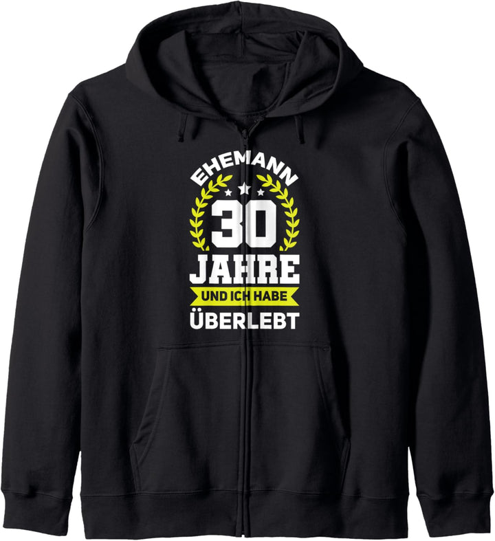 30. Hochzeitstag Ehemann 30 Jahre Ehe Kapuzenjacke