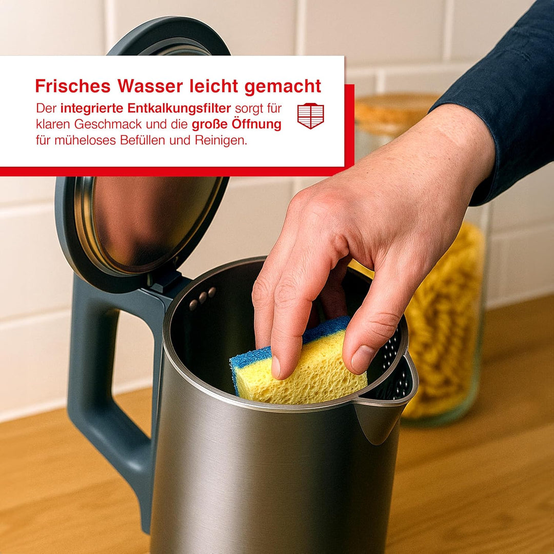 Solis Eco Boil Wasserkocher (Typ 5520) – leise & schnell für entspannte Genussmomente, bis zu 25% ef