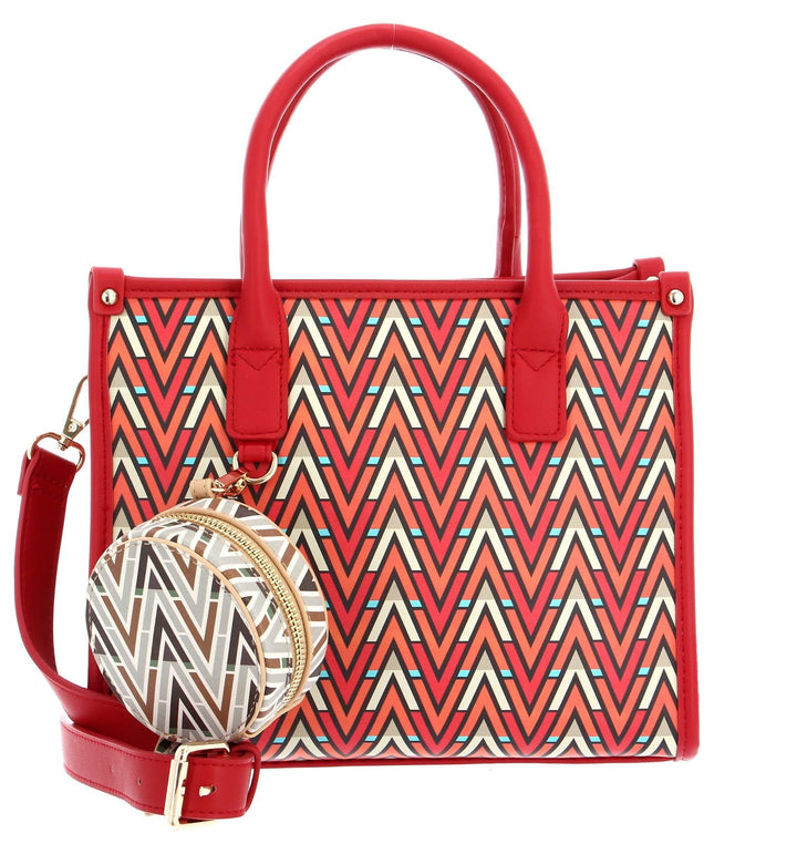 VALENTINO Bags Tonic - Handtasche 26 cm Rosso / Multicolor, Rosso / Multicolor