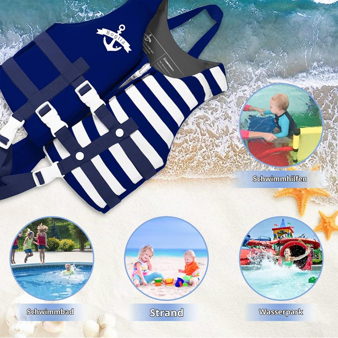 PROTAURI Kinder Schwimmerjacke - Jungen Mädchen Neopren Schwimmen Jacke Kleinkind Schwimmen Lernen B
