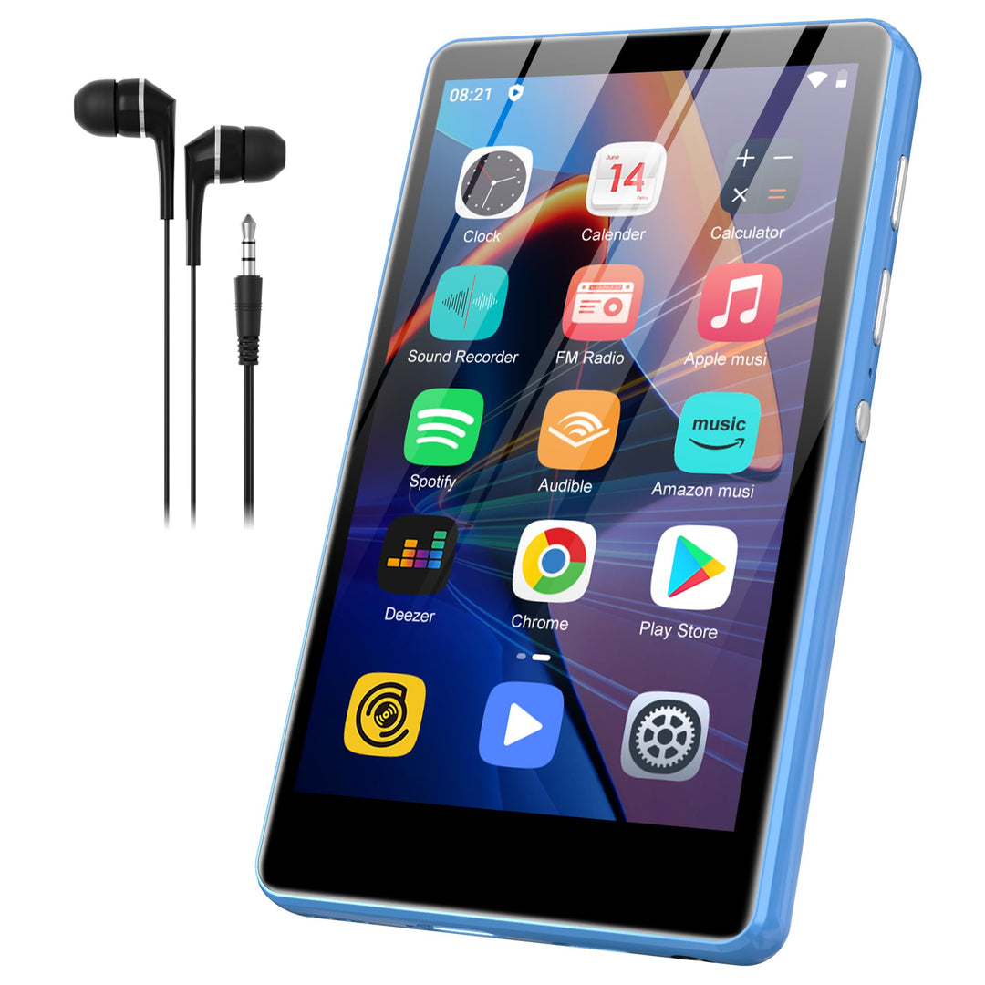 80GB MP3 Player with Bluetooth and WiFi, SWOFY 4.0 Inch Touchscreen MP3 MP4 Player, Portable Stereo,