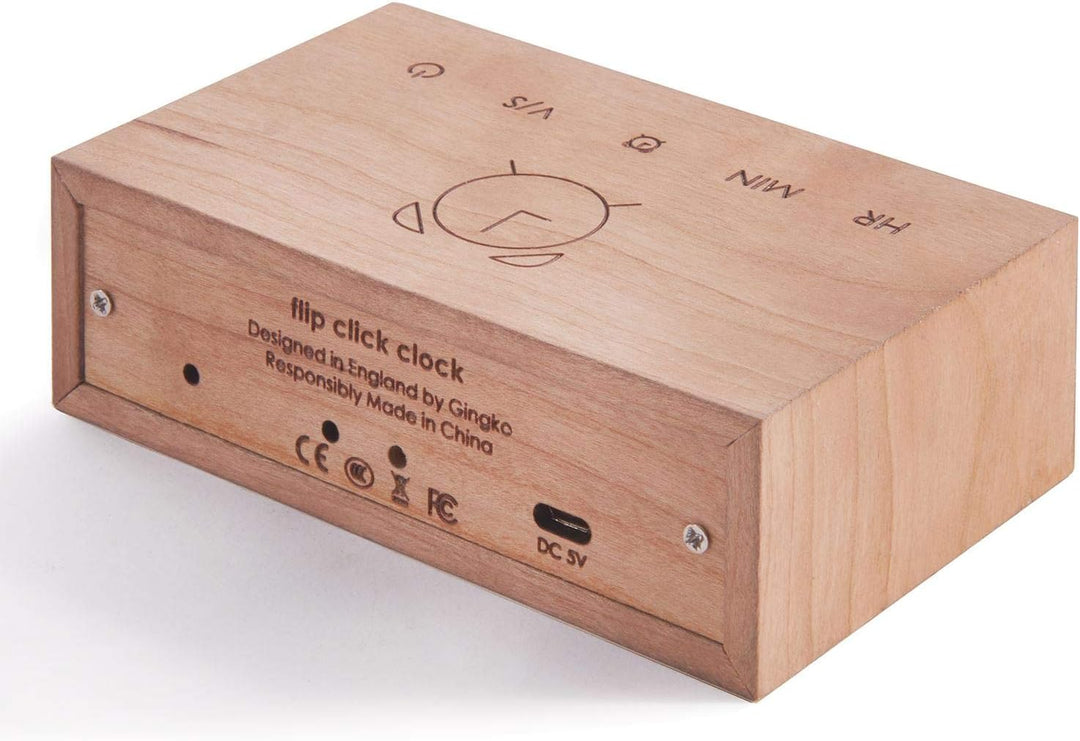 Gingko Design G003C15 Wecker, Holz, Kirsche, Einheitsgrösse Einheitsgrösse Cherry, Einheitsgrösse Ch
