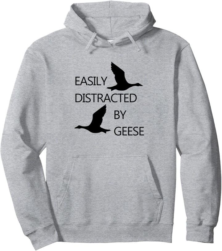 Abgelenkt durch Gänse Ironie Natur Tier Gans Pullover Hoodie