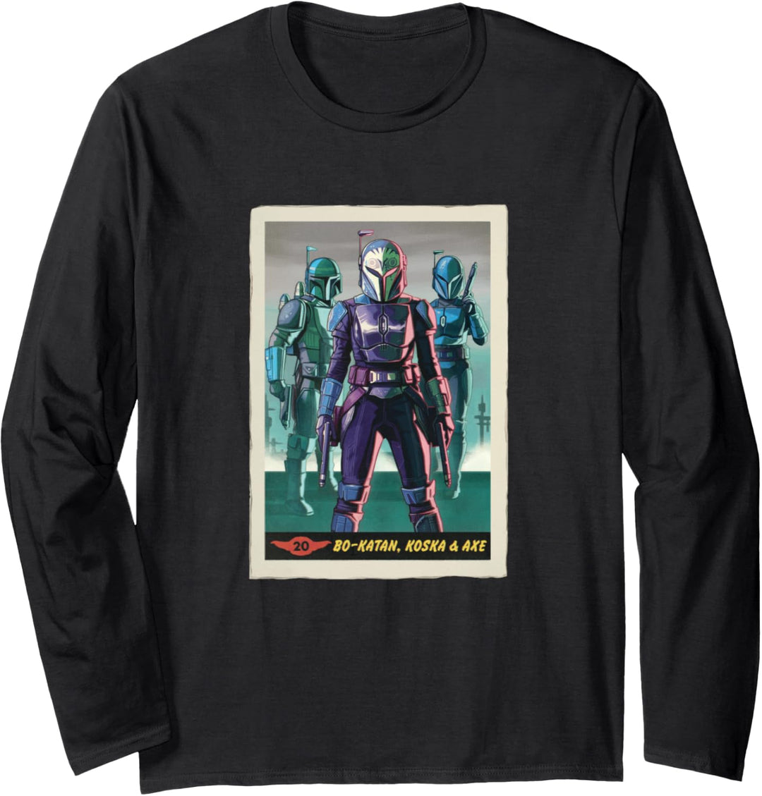 Star Wars: The Mandalorian Bo-Katan, Koska & Axe Bounty Card Langarmshirt