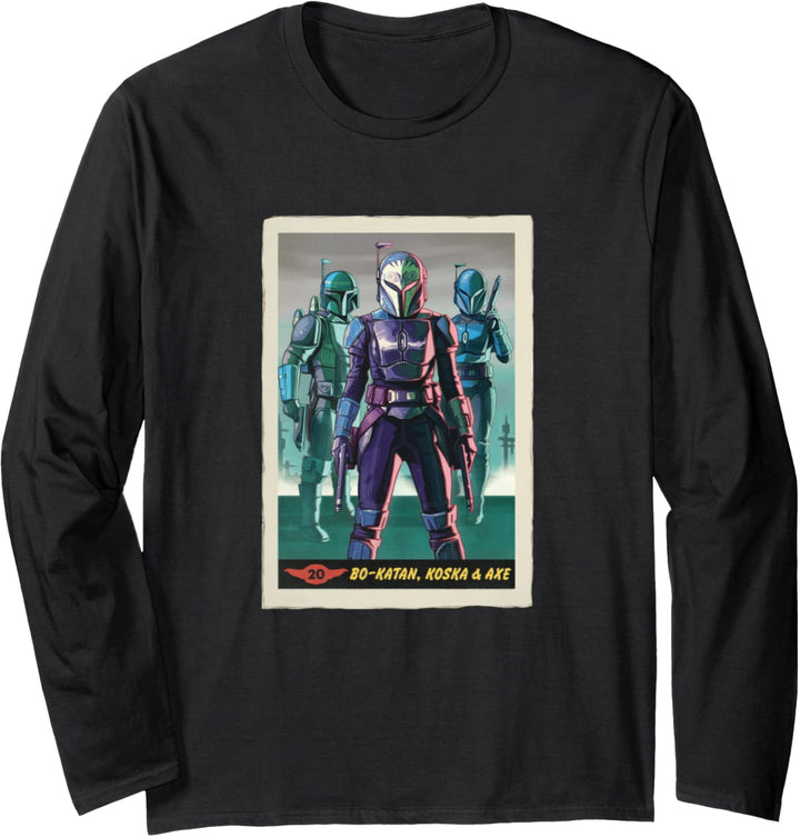 Star Wars: The Mandalorian Bo-Katan, Koska & Axe Bounty Card Langarmshirt