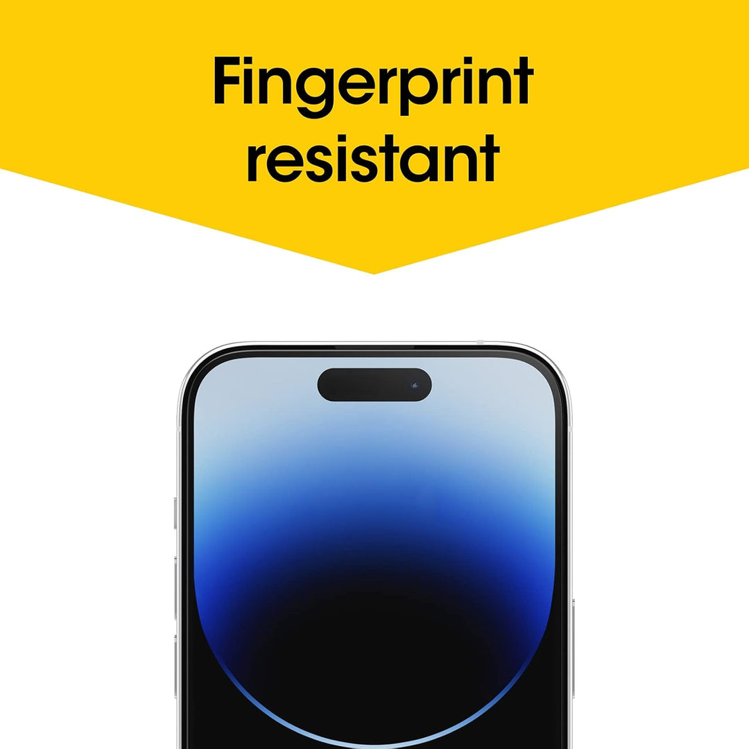 OtterBox Trusted Glass Displayschutz für iPhone 14 Pro, gehärtetes Glas, x2 Schutz vor Brüchen, Krat