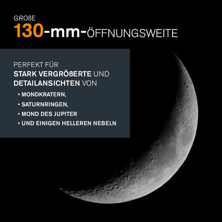Celestron 31145 NexStar 130SLT-Mak tragbares, motorbetriebenes Newtonsches Spiegelteleskop mit schne