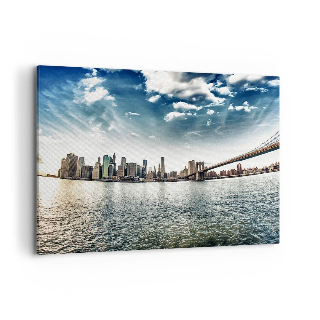 Bilder auf Leinwand 100x70cm Leinwandbild Amerika wohnung architektur gebäude Gross Wanddeko Bild Sc