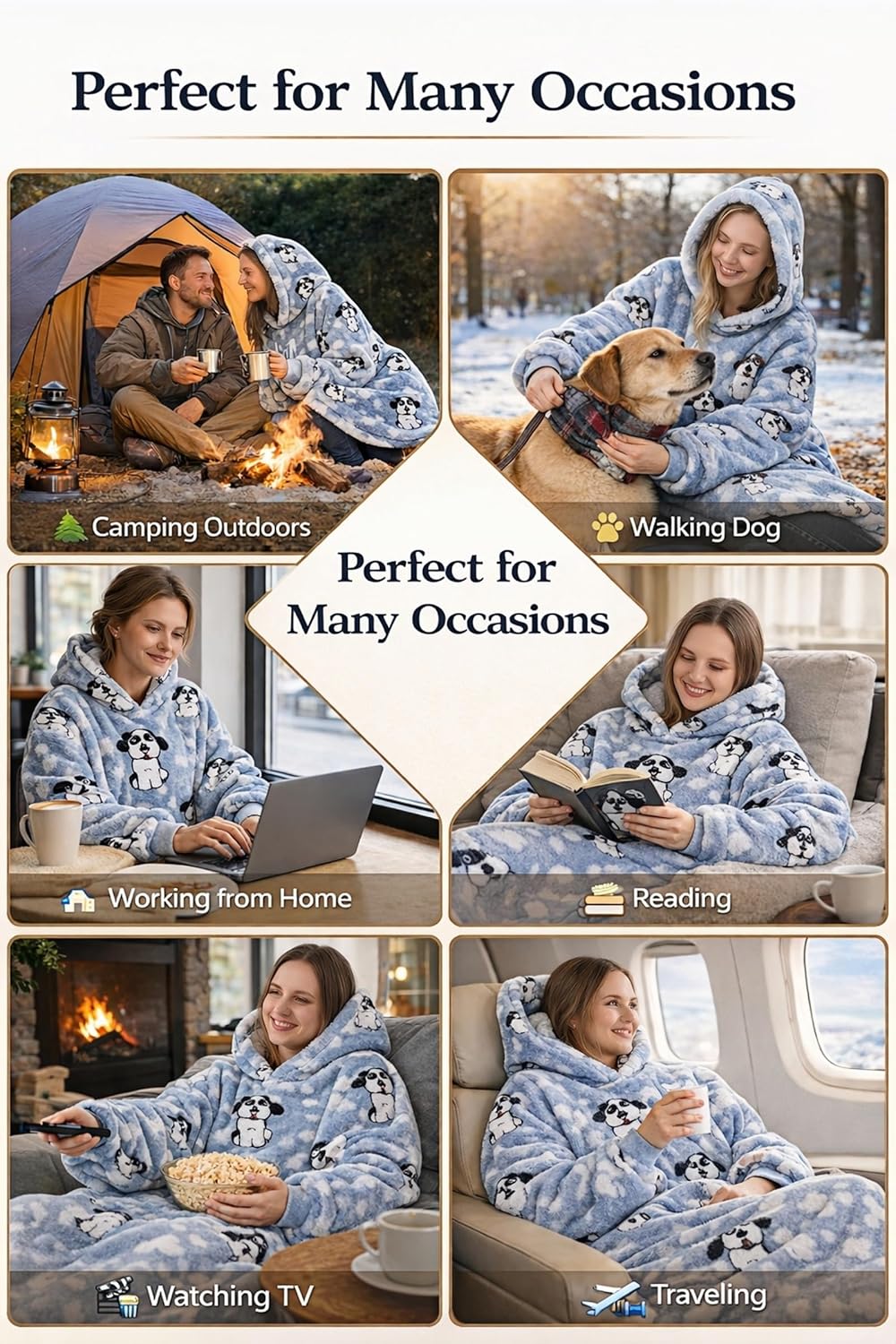 Verlängert Übergrosse Hoodie Decke,Decken Hoodie Damen mit Tasche und Kapuze,Superweiche und Warme K