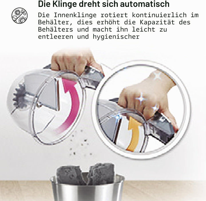 LG VK8506NHAG Beutelloser Staubsauger, 650 W, Kompressor-System, Turbo-Zyklon-System, Teleskop-Staub