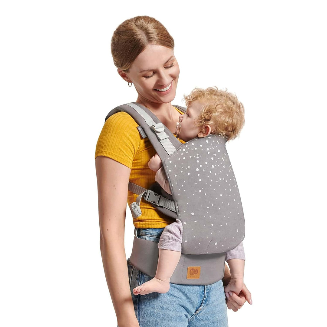 Kinderkraft Babytrage NINO CONFETTI, Rückentrage, Bauchtrage für Säuglinge und Kleinkinder, Baby Car