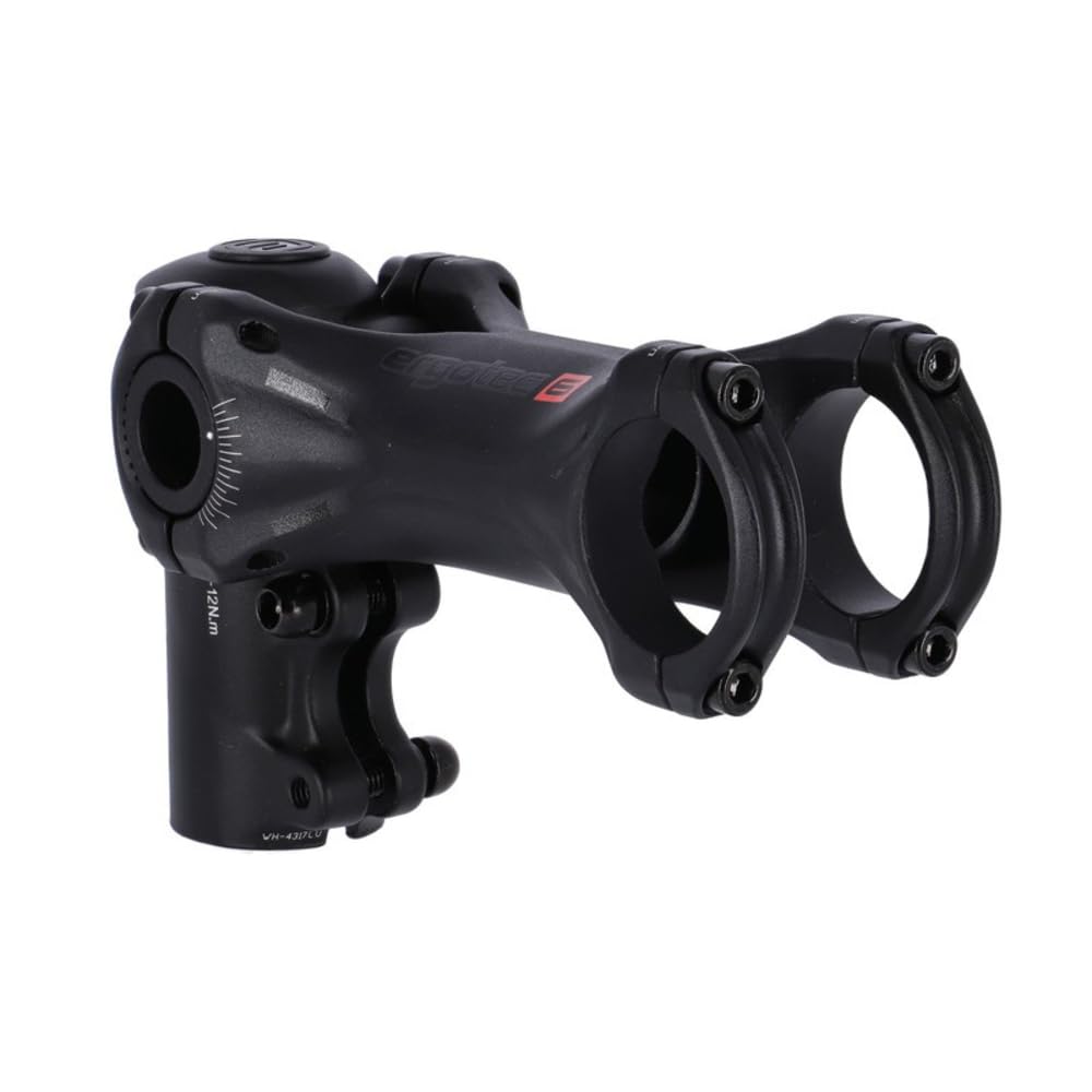Wilhelm Humpert Unisex – Erwachsene Ergotec SWELL-X 70/31,8 A-Head Vorbau, Schwarz, 6mm