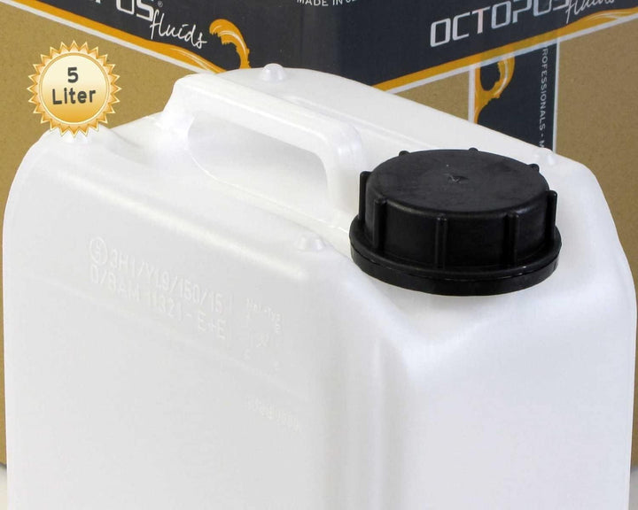 Octopus 10x 5L Kanister leer aus HDPE, mit Verschluss DIN 51mm und UN Zulassung, Wasserkanister, 10x