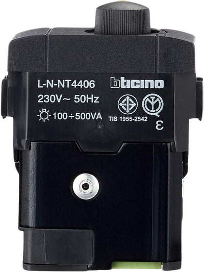 BTicino Living International L4406 Dimmer für Lasten, 500 W, 1 Modul