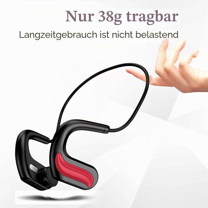 knochenschall kopfhörer Bluetooth 5.0 Knochenschall Kopfhörer,Kabelloser mit Mikrofon für Sport Höre