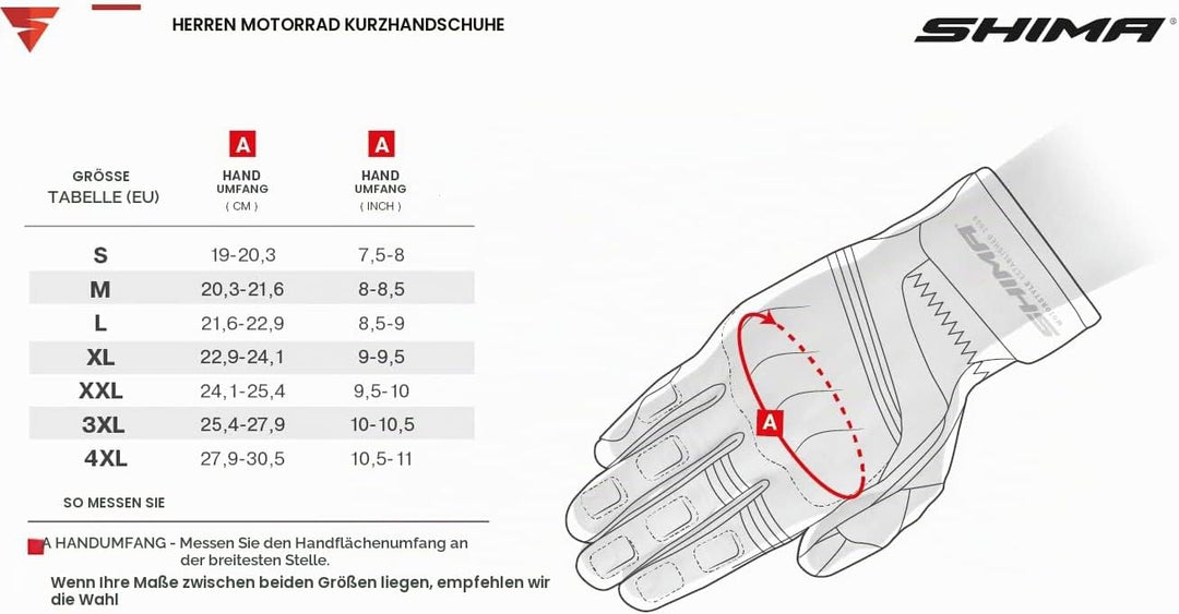 SHIMA RUSH Motorradhandschuhe - Atmungsaktive, Verstärkte, Stadt, Sommer, Touchscreen Handschuhe mit