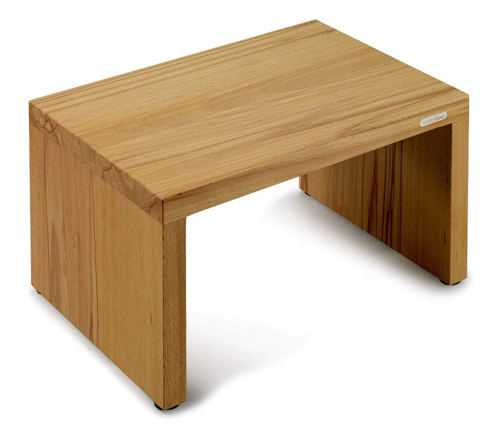 moritzhome Schemel Kernbuche gedämpft, Multifunktionspodest, Massivholzhocker
