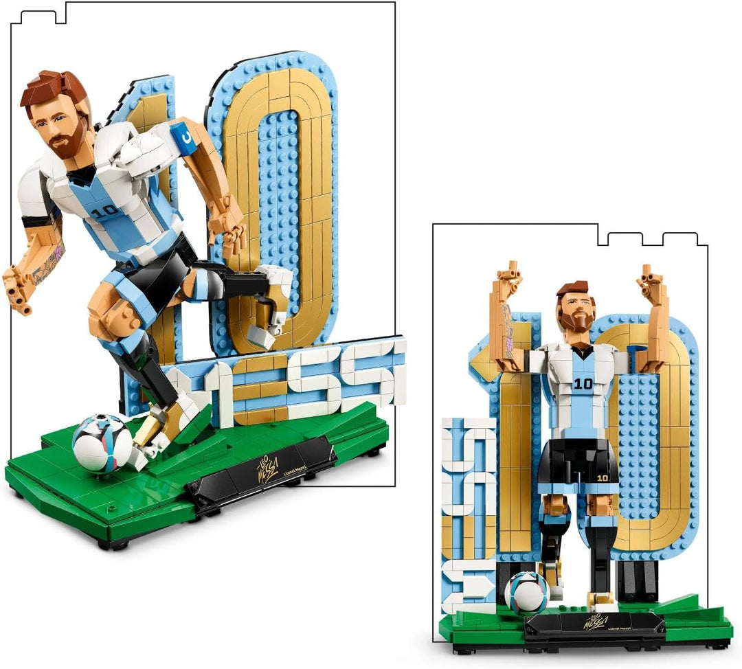 LEGO Editions Lionel Messi - Fussballlegende Spielzeug - 3D Figuren Modellbau - DIY Kinderzimmer Dek