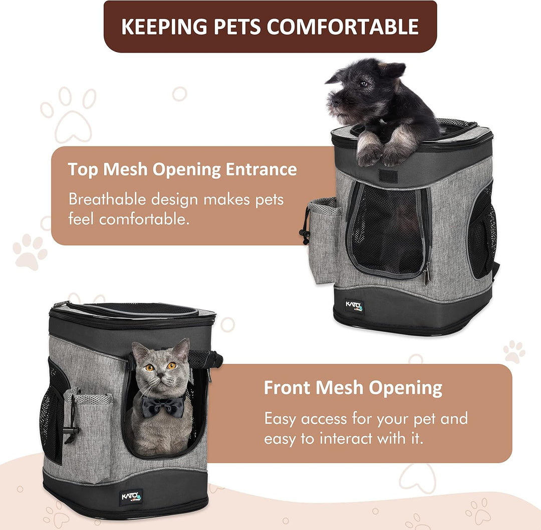Kritter Planet Haustier-Rucksack mit Mesh-Fenster, atmungsaktive und Faltbare Hundetasche für Hunde