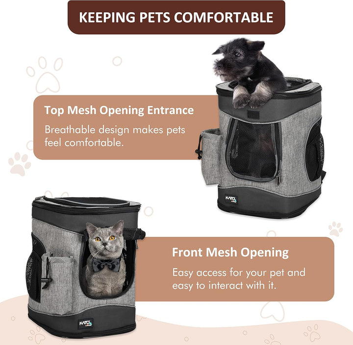 Kritter Planet Haustier-Rucksack mit Mesh-Fenster, atmungsaktive und Faltbare Hundetasche für Hunde