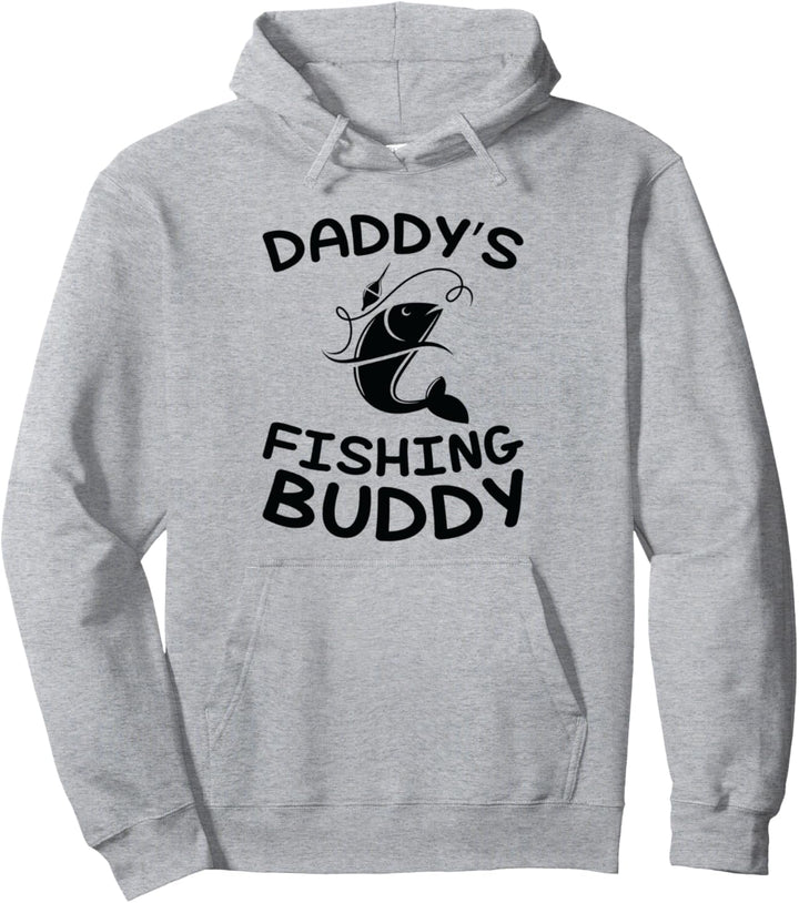 Daddy's Fishing Buddy - Kinder Fischer Pullover Hoodie