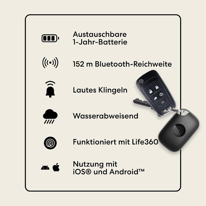 Tile by Life360 Pro (2024) – Leistungsstarker Bluetooth-Tracker, Schlüssel- und Gegenstandsfinder fü