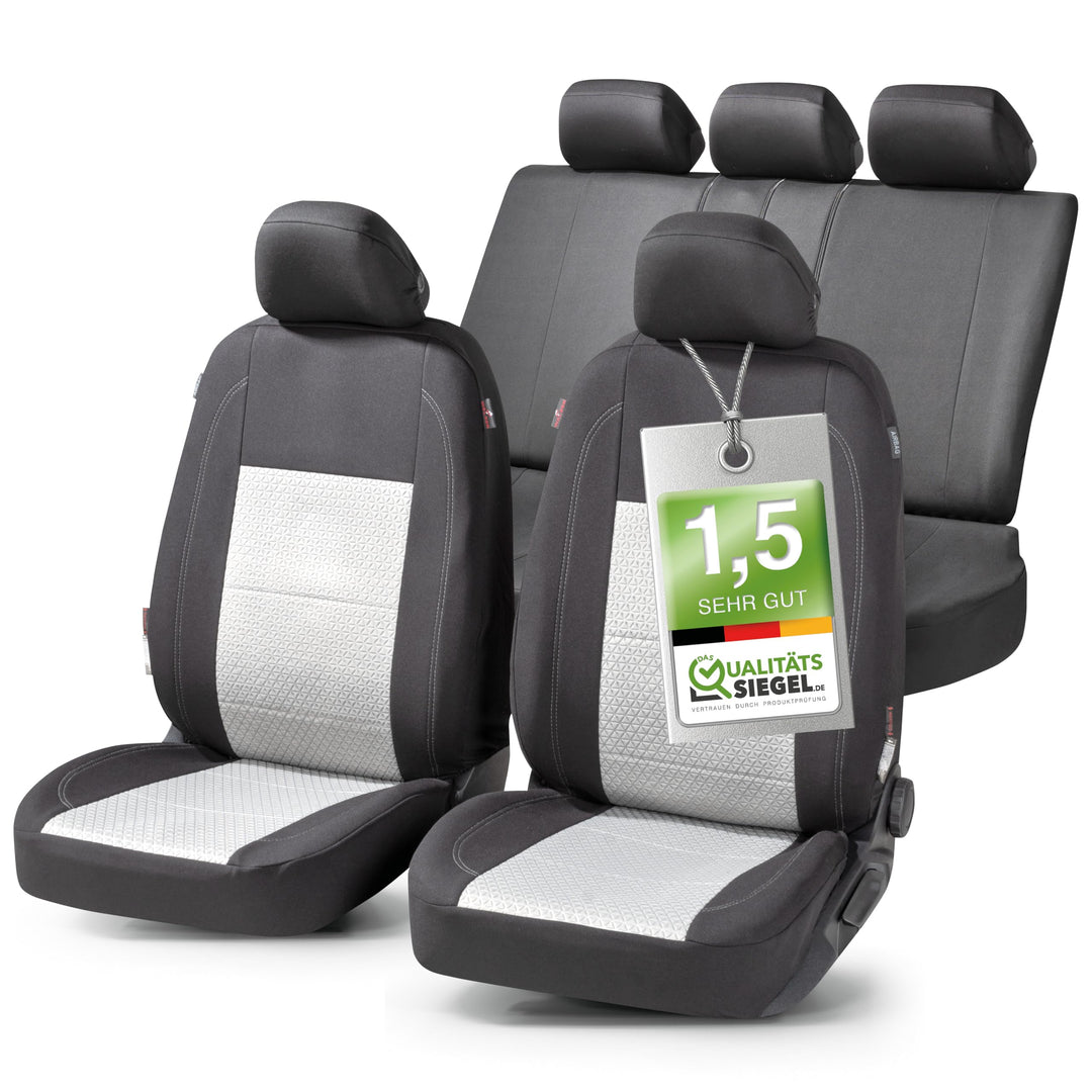 Walser Premium Autositzbezüge Avignon mit Reissverschluss Qualitätssieger Sehr Gut* Sitzbezüge Auto,