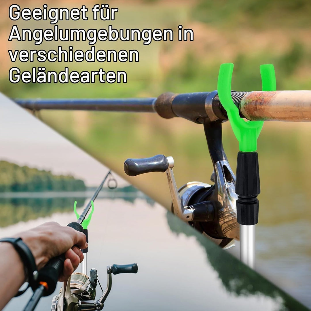 6 Packungen Ausziehbarer Angelrutenhalter für Bodenregal, verstellbare Angelrutenhalter, Spike-Ständ