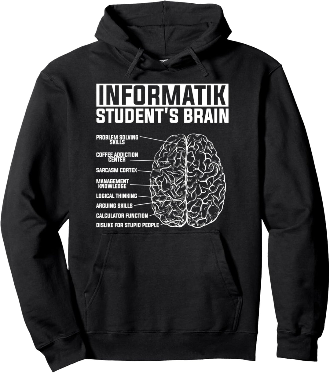 INFORMATIK STUDENT Gehirn Informatiker IT Programmierer Pullover Hoodie