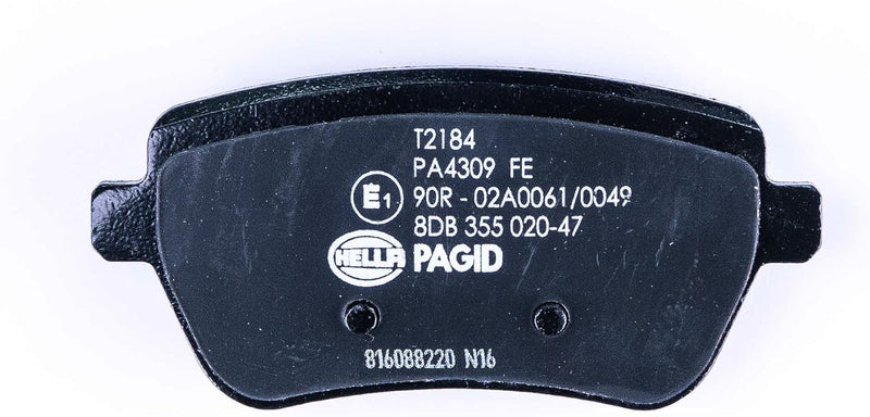 HELLA PAGID 8DB 355 020-471 Bremsbelagsatz - T2184 - Dicke/Stärke: 18.8mm - Bremssystem: TRW - für V