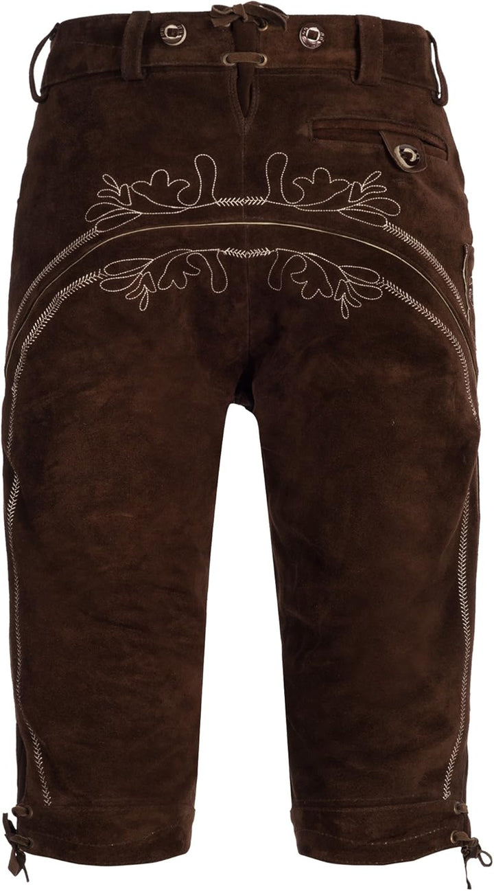 Iseaa Herren Trachten Lederhose 46 Dunkelbraun, 46 Dunkelbraun