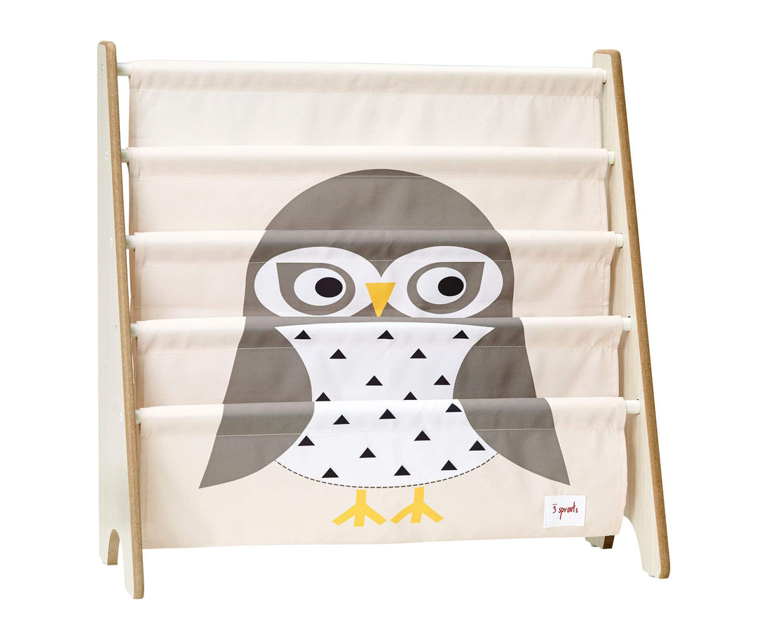 3 Sprouts - Bücherregal Kinderzimmer Holz - Montessori Bücherregal für Kinder - Eule, Eule