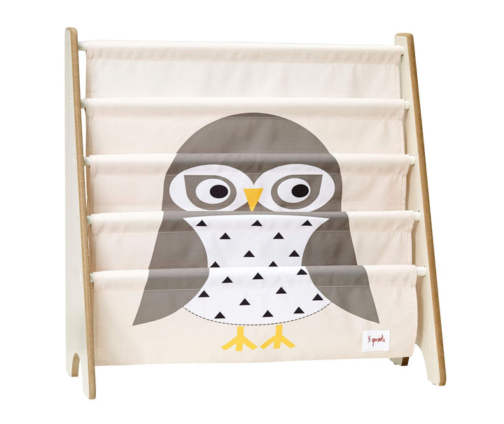 3 Sprouts - Bücherregal Kinderzimmer Holz - Montessori Bücherregal für Kinder - Eule, Eule
