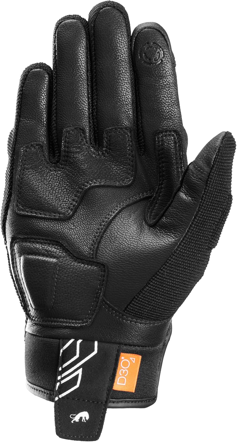 Furygan Jet NEON D3O - Motorradhandschuhe für Herren - 100% Lederhandfläche - Komfort - Sommerhandsc