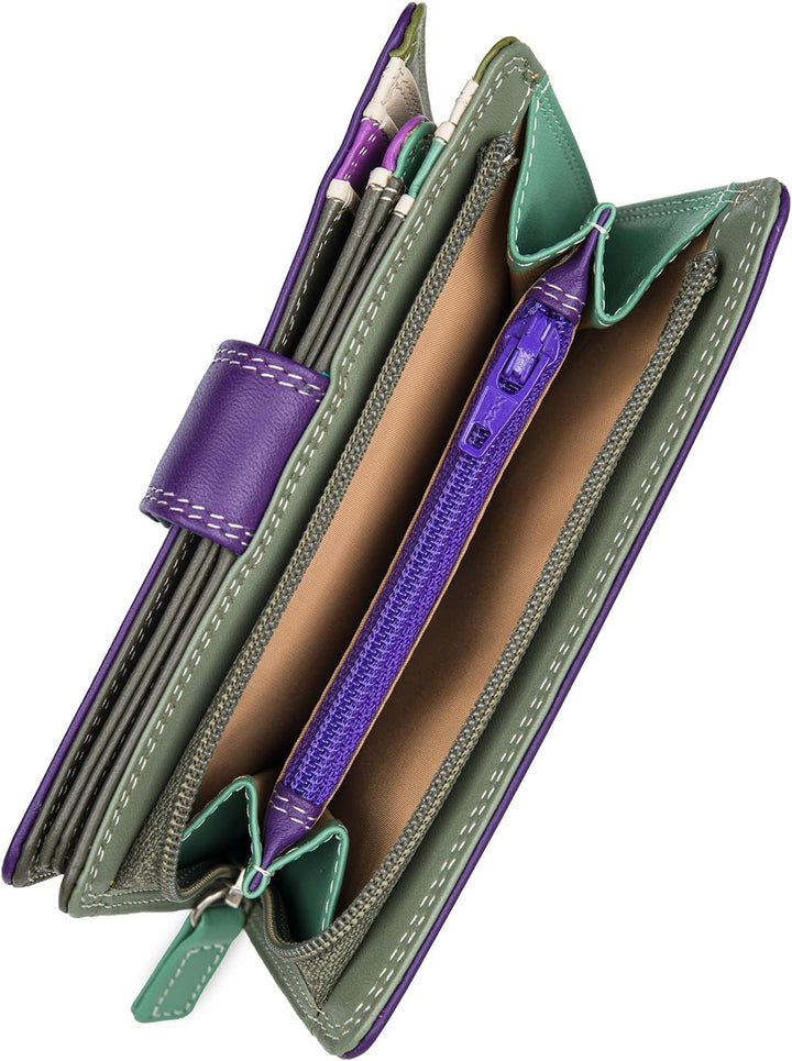 mywalit Unisex Medium 10 C/C Wallet W/Zip Purse Reisezubehör-Brieftasche 19 Orchid, 19 Orchid