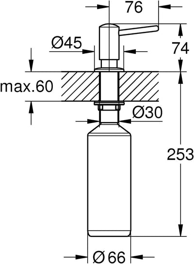 Seifenspender Cromo Satinato Modern, Cromo Satinato Modern