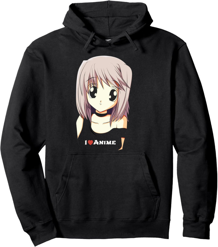 Ich liebe Anime I Love Anime Süsse Figur Pullover Hoodie