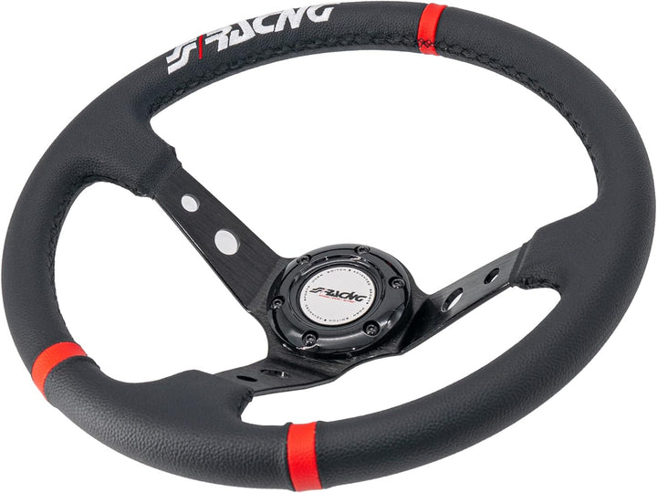 Simoni Racing GVL350/P Gravel Universal Steering Wheel, Schwarz