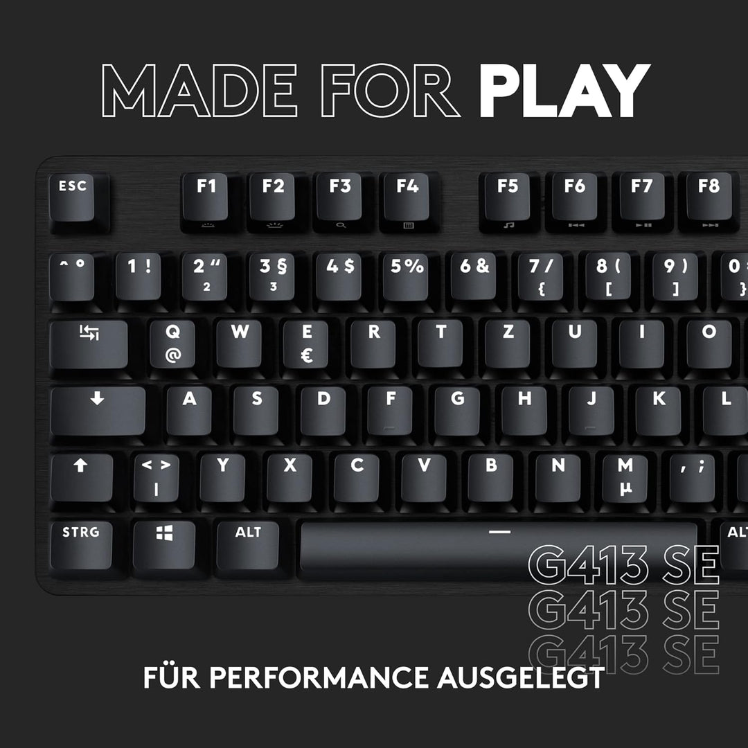 Logitech G413 SE Mechanische Gaming-Tastatur - Mit Hintergrundbeleuchtung, taktilen mechanischen Sch