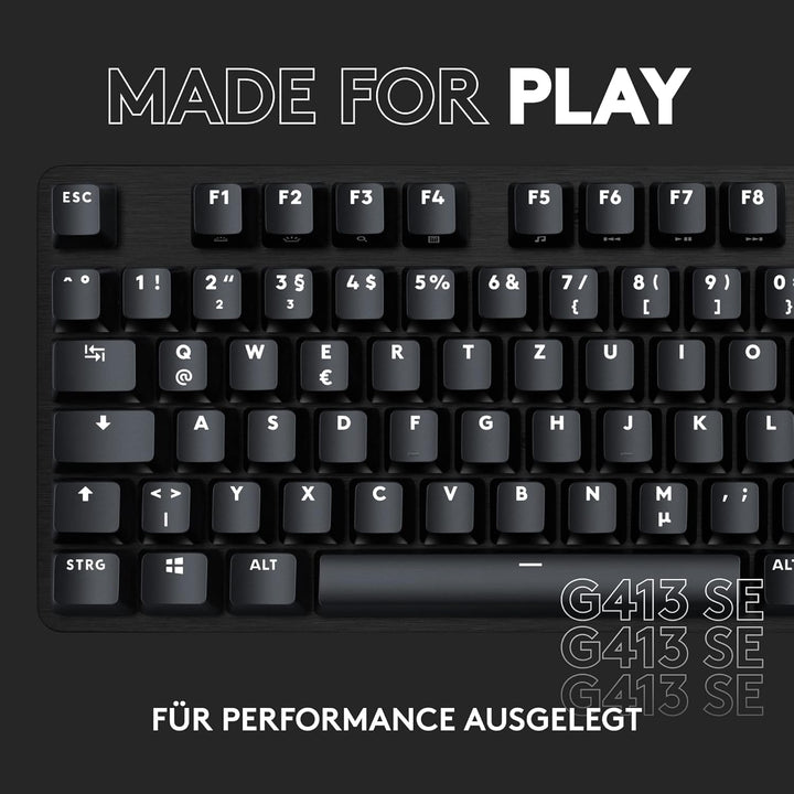 Logitech G413 SE Mechanische Gaming-Tastatur - Mit Hintergrundbeleuchtung, taktilen mechanischen Sch