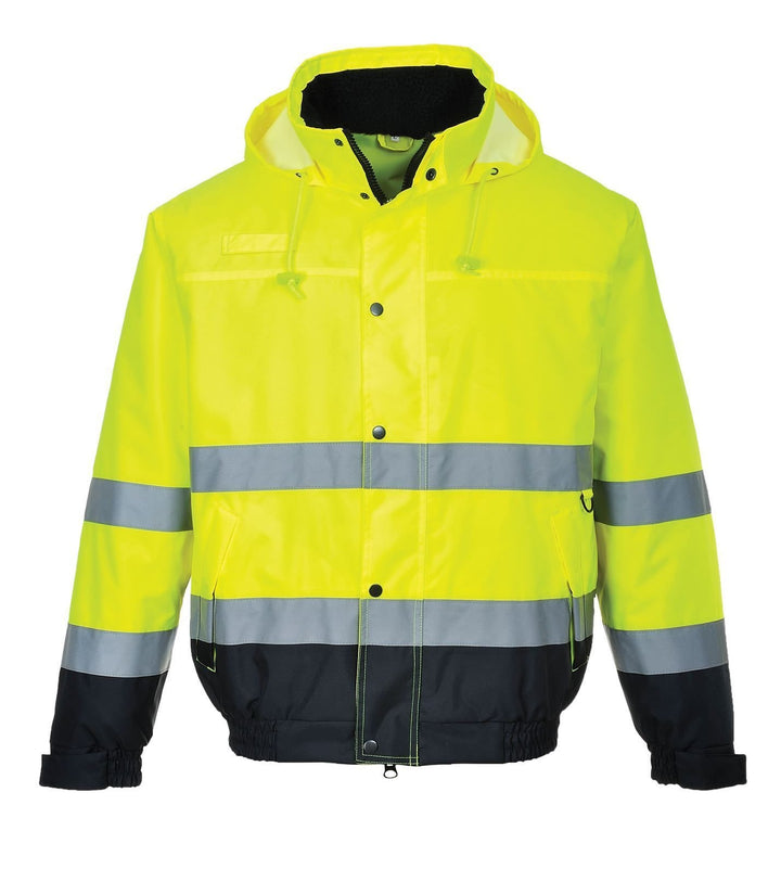 Portwest Herren Hi-vis Bomber Jacke (1er Pack) S Gelb, S Gelb