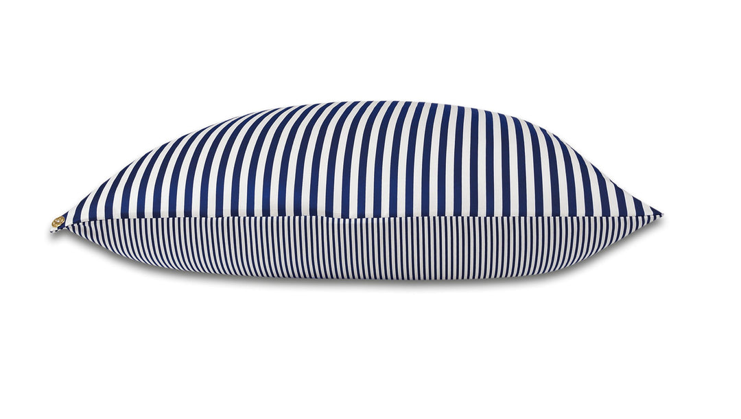 Janine Design Streifen-Bettwäsche modern Classic dunkelblau Kissenbezug einzeln 40x60 cm, Kissenbezu