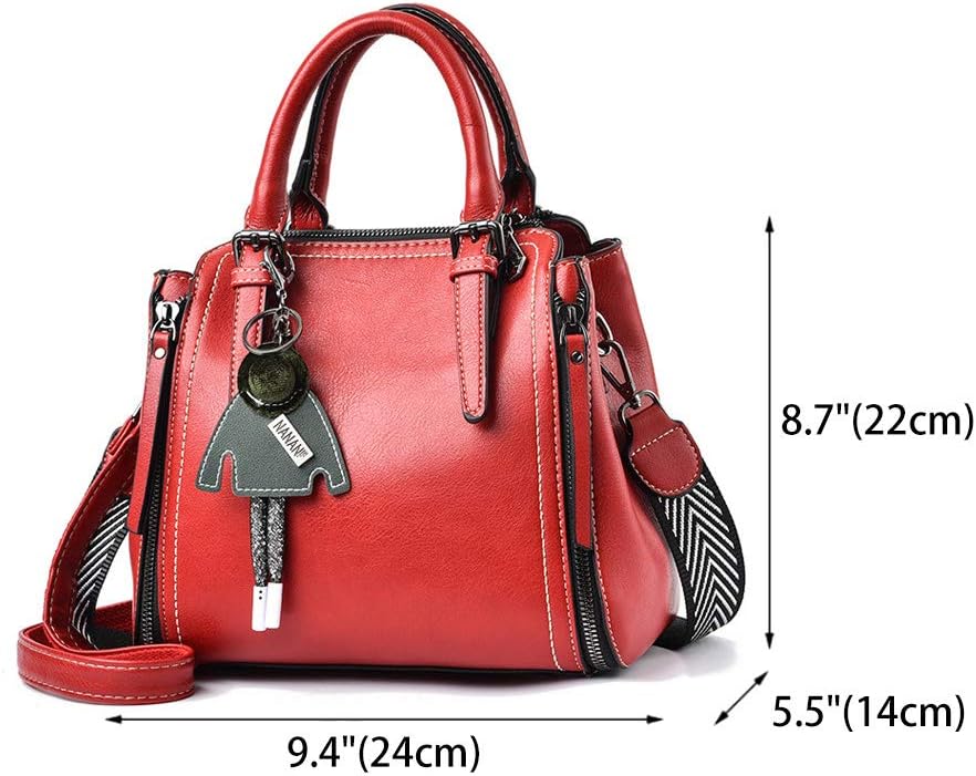 BUKESIYI Damen Tasche Umhängetasche Handtasche Frauen Klein Schultertasche Weekender Lack PU Leder C
