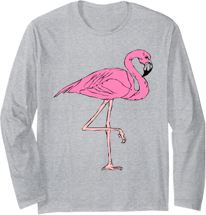 Flamingo-Vogel Langarmshirt