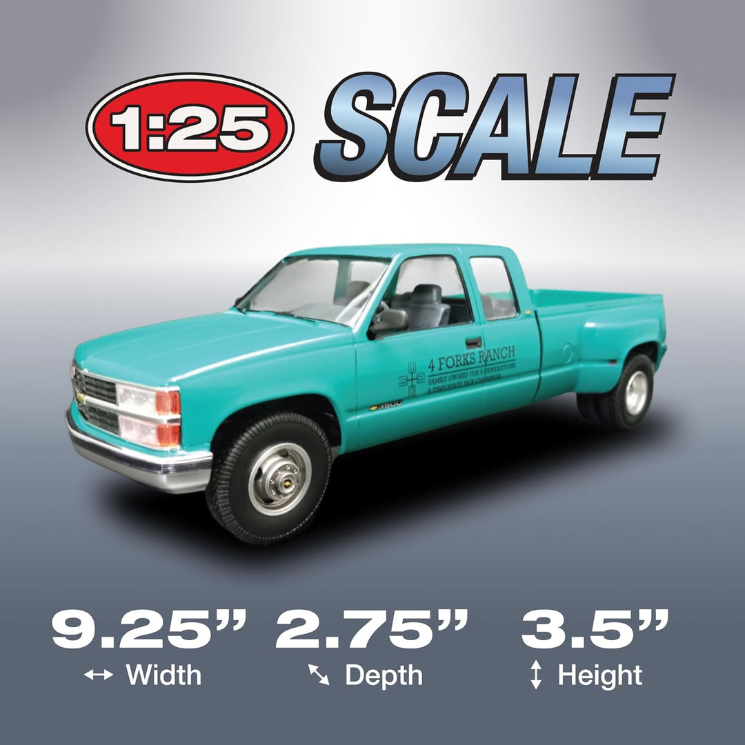 AMT AMT1409M/12 1/25 1996 Chevrolet C-3500 Dually Pickup Modellbausatz, Mehrfarbig