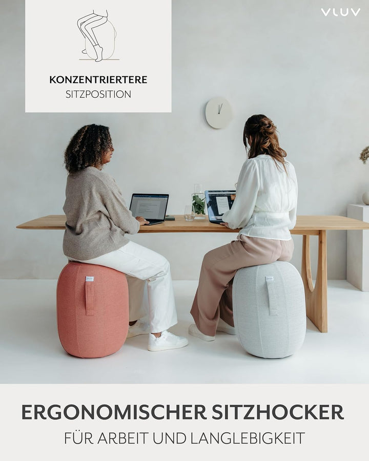 VLUV KAPSUL SOVA Balance-KAPSEL, luftgefüllter Sitzhocker, ergonomisches Sitzen, platzsparend & flex