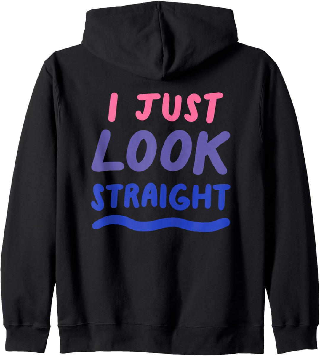I Just Look Straight Bisexual LGBTQ Bi Pride Flag Kapuzenjacke