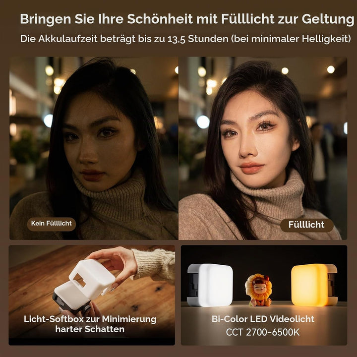 SMALLRIG VK-50 Vlogging Kit für iPhone, Content Creator Kit für YouTube und TikTok Starter, Videoauf