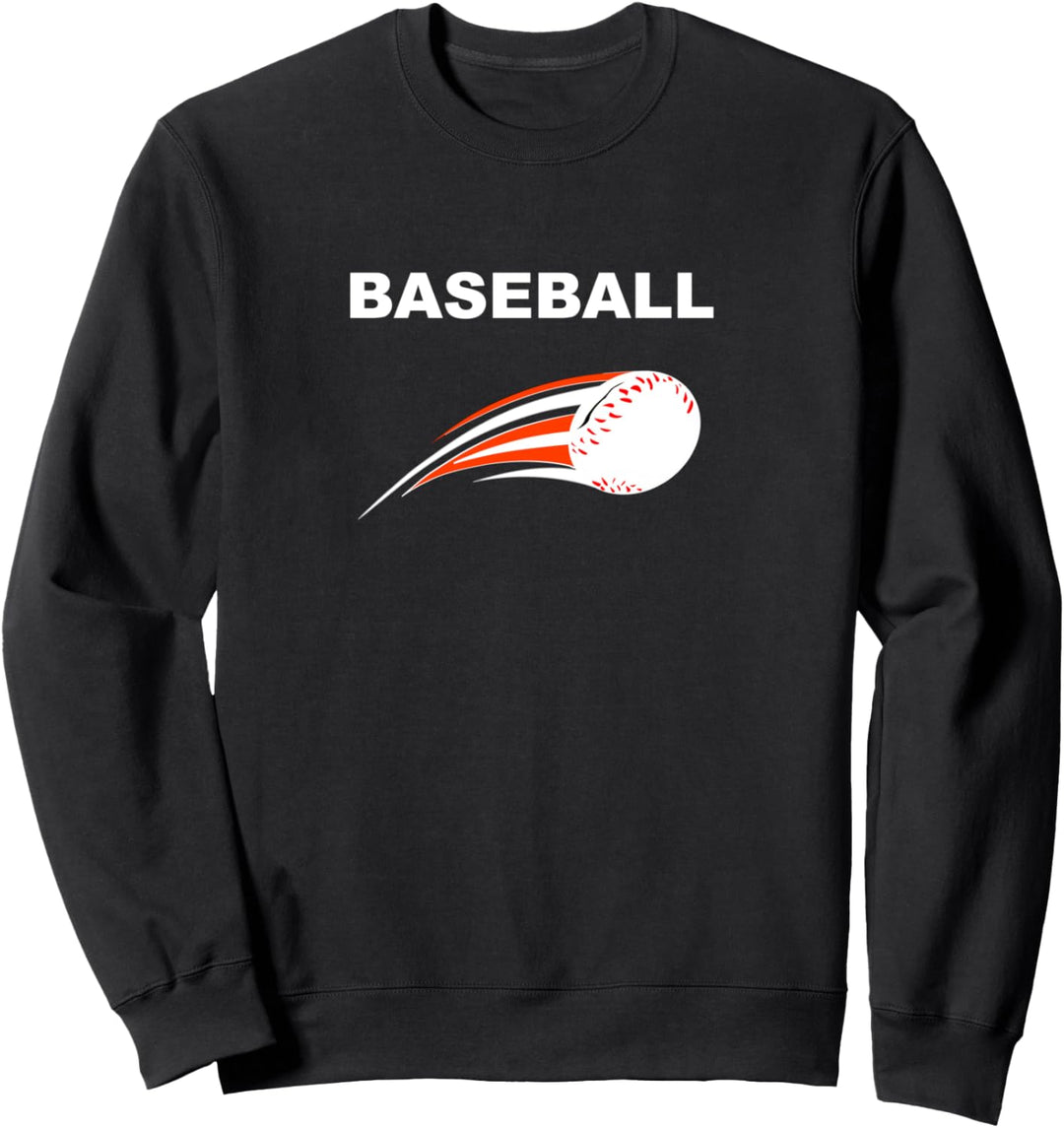 Brennender Baseball Baseballfan Sweatshirt